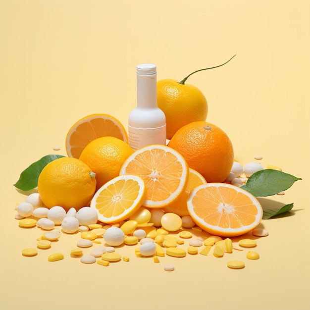 Photo illustration of vitamin c