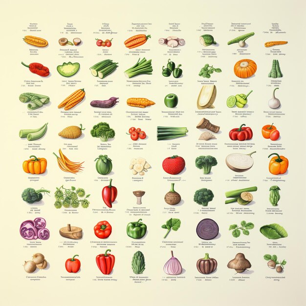 Photo illustration of vitamins charts