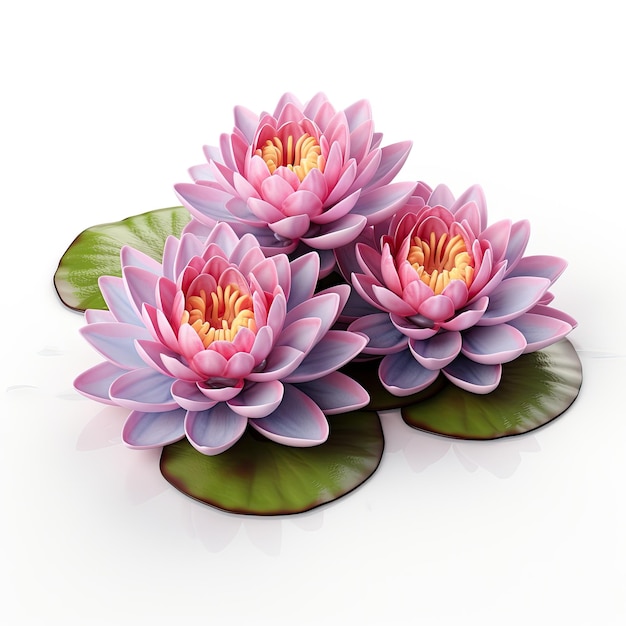 illustration water lily flowers white photograph