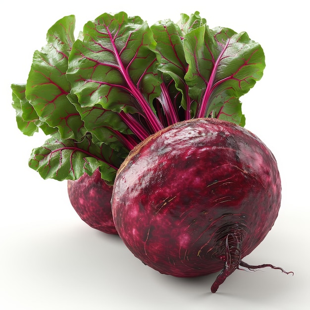 illustration white background fresh beetroot render