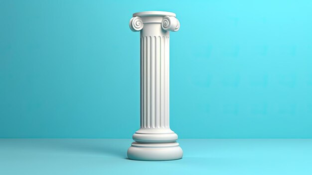 an illustration of a white column against a background