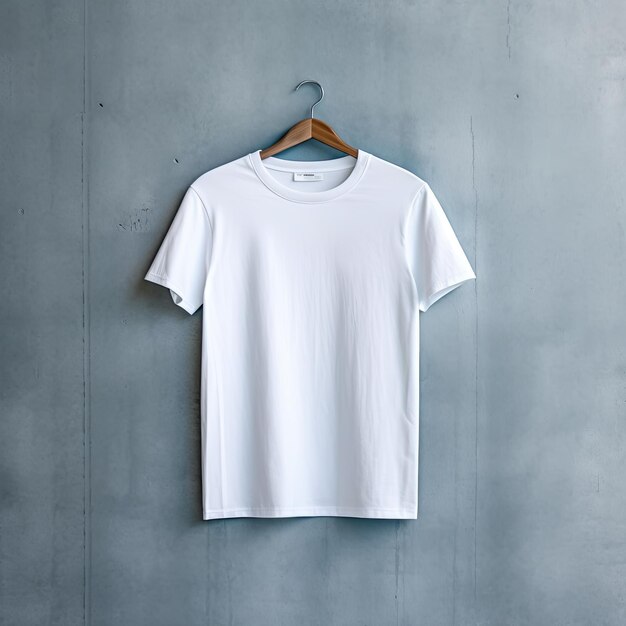 Illustration of a white plain tshirt mockup ai generatedxa