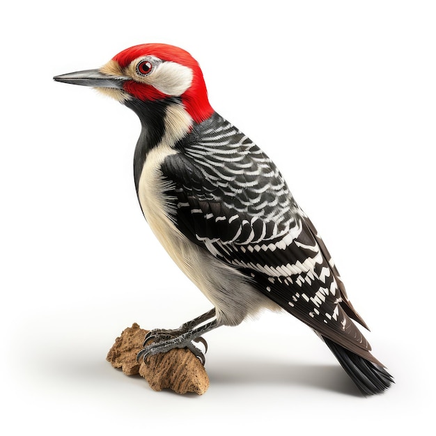 illustration white woodpecker graphics