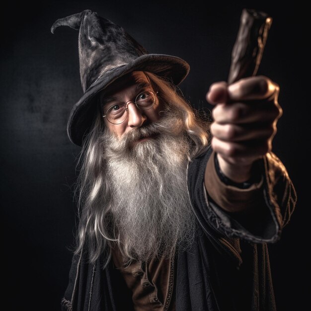 Photo illustration of wizard