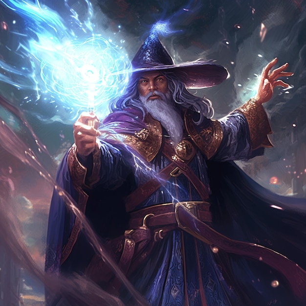 illustration of wizard