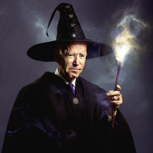 Photo illustration of wizard