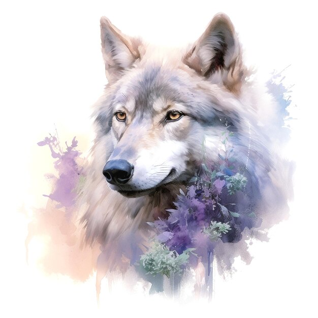 Foto illustrazione del lupo