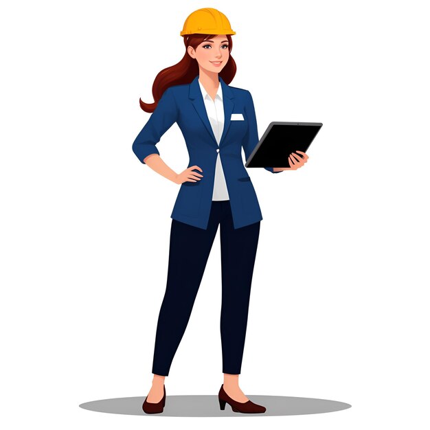 illustration woman engineer images with ai generated