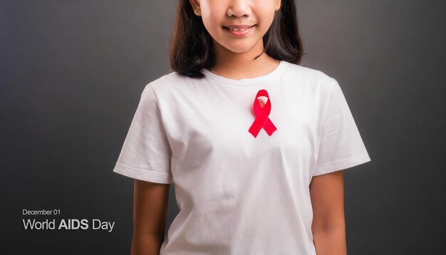 Photo illustration of world aids day