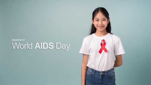 Photo illustration of world aids day