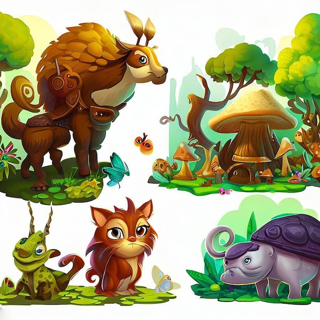 illustration for world animal day celebration