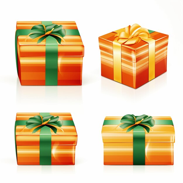 illustration of the wrapped gift box