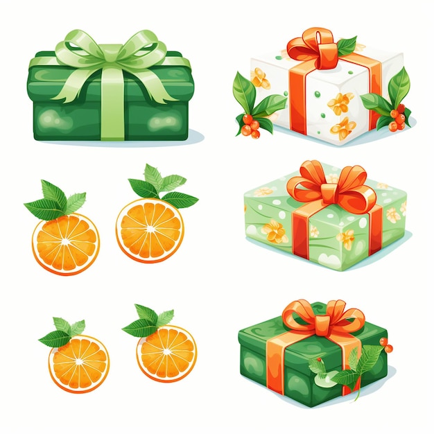 illustration of the wrapped gift box