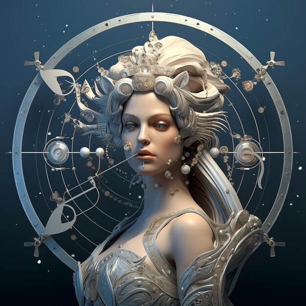 illustration of Zodiac sign Sagittarius