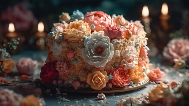 illustrations of pastry cakes and sweet cakes of various types that look very tasty and delicious
