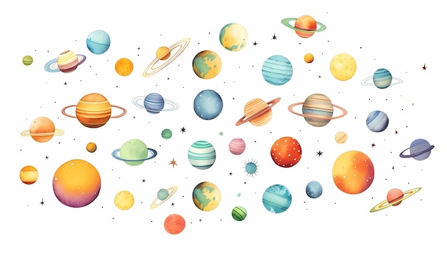 illustrations of planets