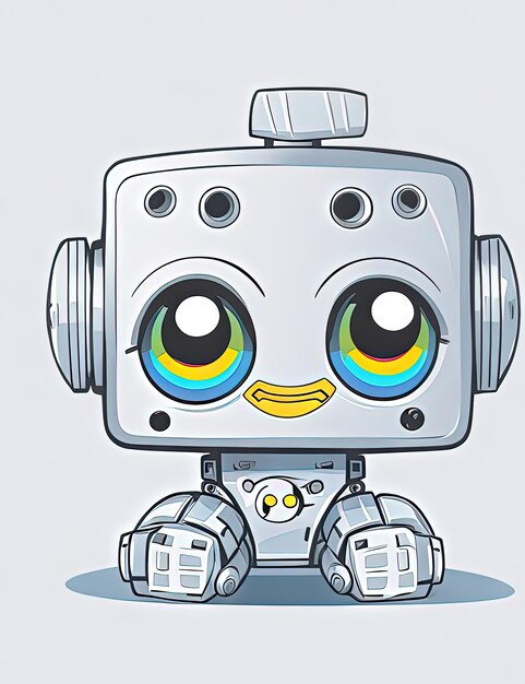 illustratortion vector Leuke grappige baby robot