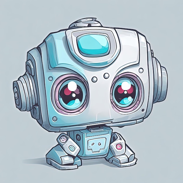 illustratorvector Leuke grappige babyrobot