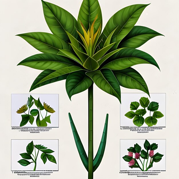 Foto illustrica plantkunde