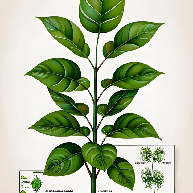 Foto illustrica plantkunde