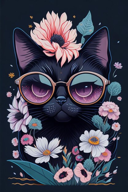 ilustration cat cat design