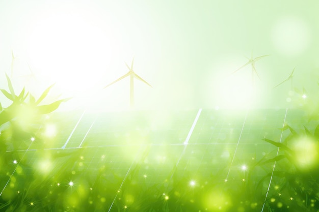 Photo ilustration of green energy concept