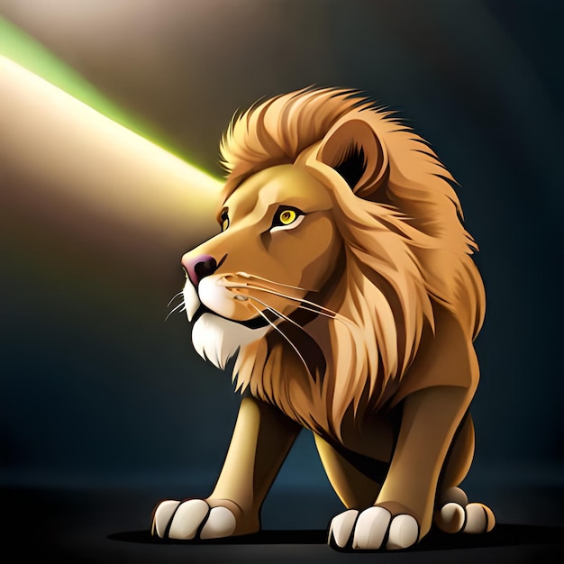 иллюстрация логотип льва