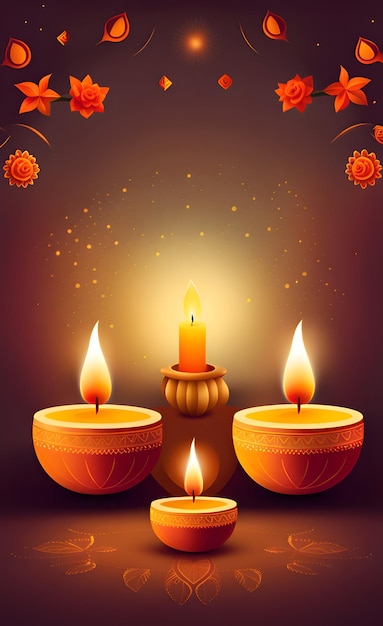 Iluustration of diwali background