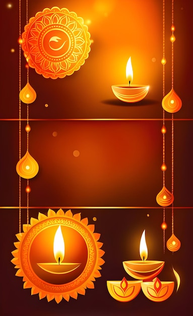 Iluustration of diwali background