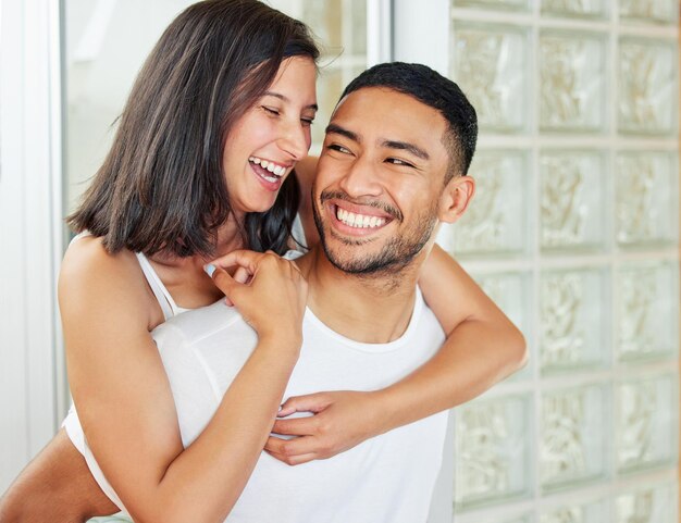 Im ready to start this day with you by mu side Shot of a happy young couple spending quality time together at home