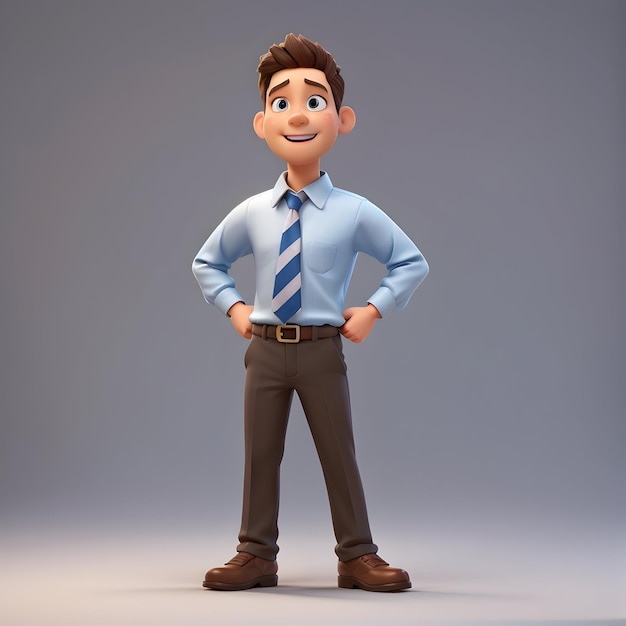 Image of 3d male business man character illustration