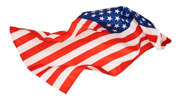 Image of american flag. United States flag Template for horizontal banner.