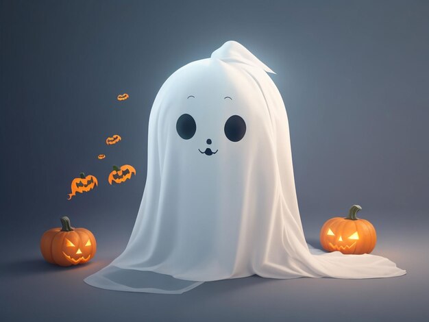 ハロウィンの赤ちゃんの幽霊のイメージ