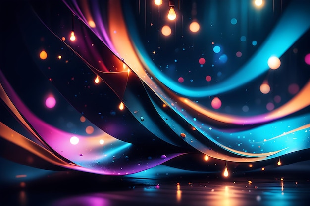 Image of a Background with Neon