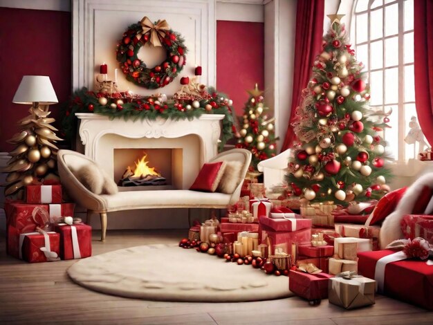 Image of beautiful festive designer Christmas