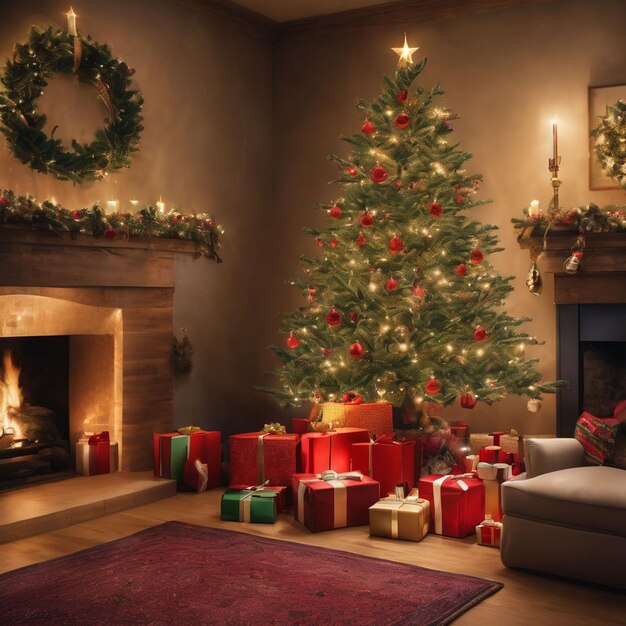 Image of beautiful festive designer Christmas