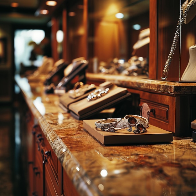 Photo image of a beautiful and rich jewelry store