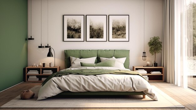 Photo image of a bedroom interior