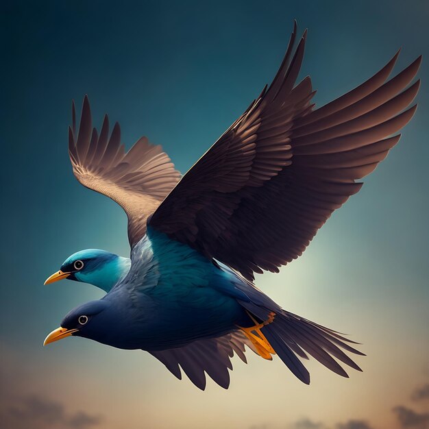 Image to bird fly