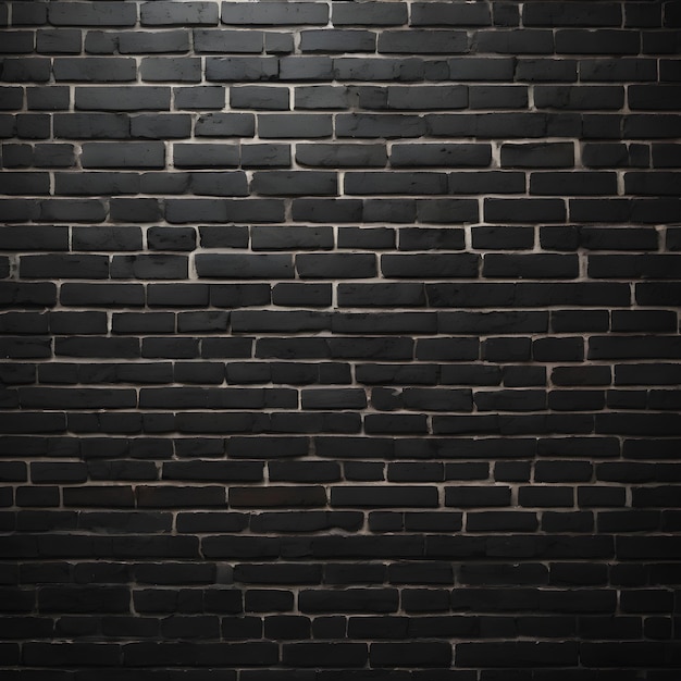 image of black brick wall texture