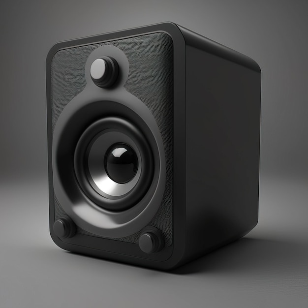 An image of black speaker isolated