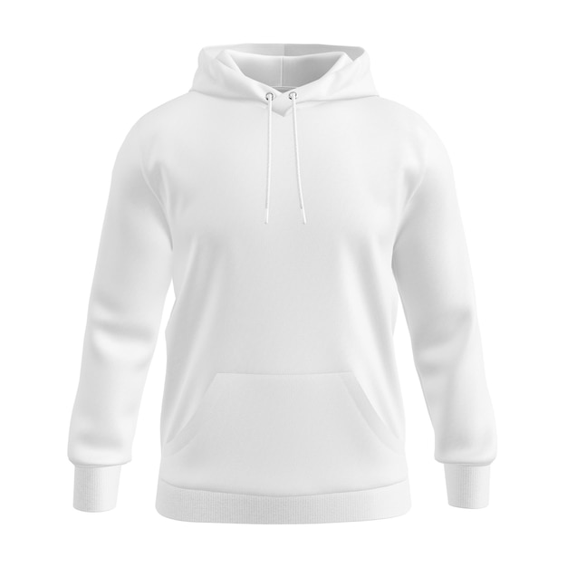 an image of a blank hoodie front view isolated on a white background