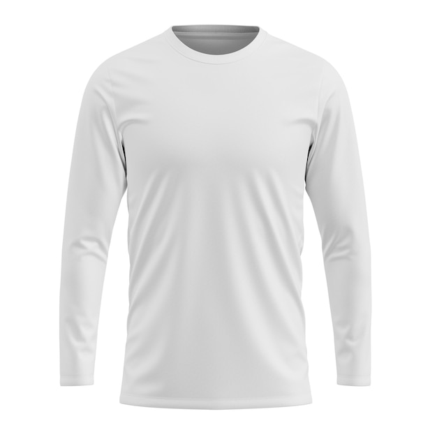 an image of a blank long sleeve shirt front view isolated on a white background