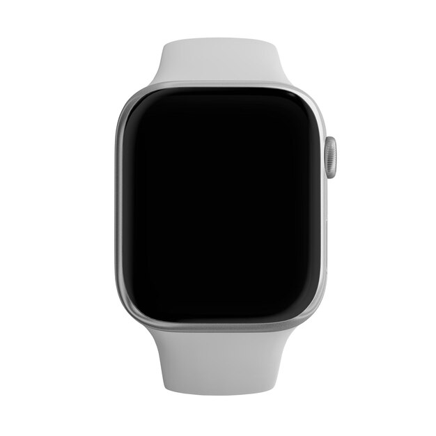 Photo an image of a blank touch watch isolated on a white background