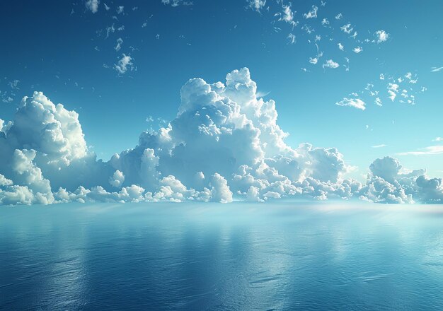 an image of the blue sky with some clouds in the style of photorealistic landscapes simple lightbox