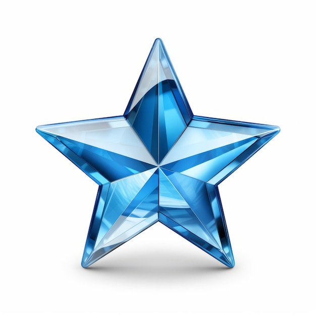 an image of a blue star on a white background