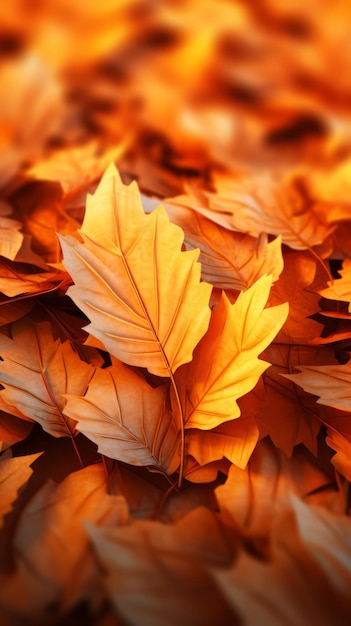 an image of a bunch of autumn leaves