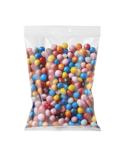 An image of a candy bag isolated on a white background