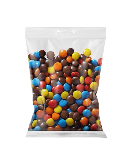 an image of a chocolate bag isolated on a white background