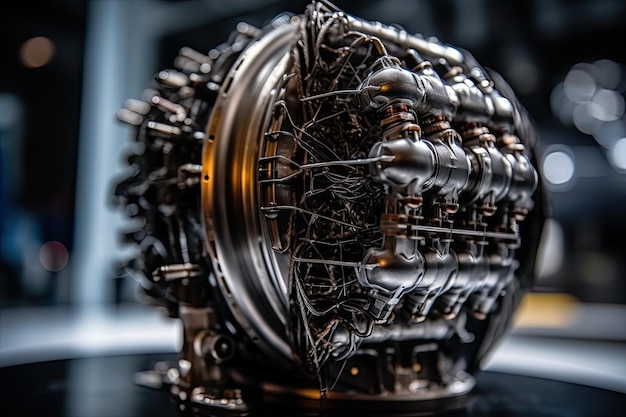 An image of a close up of a motorcycle engine